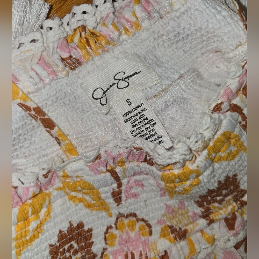 Jessica Simpson Yellow and White Floral Top - Picture 5 of 7